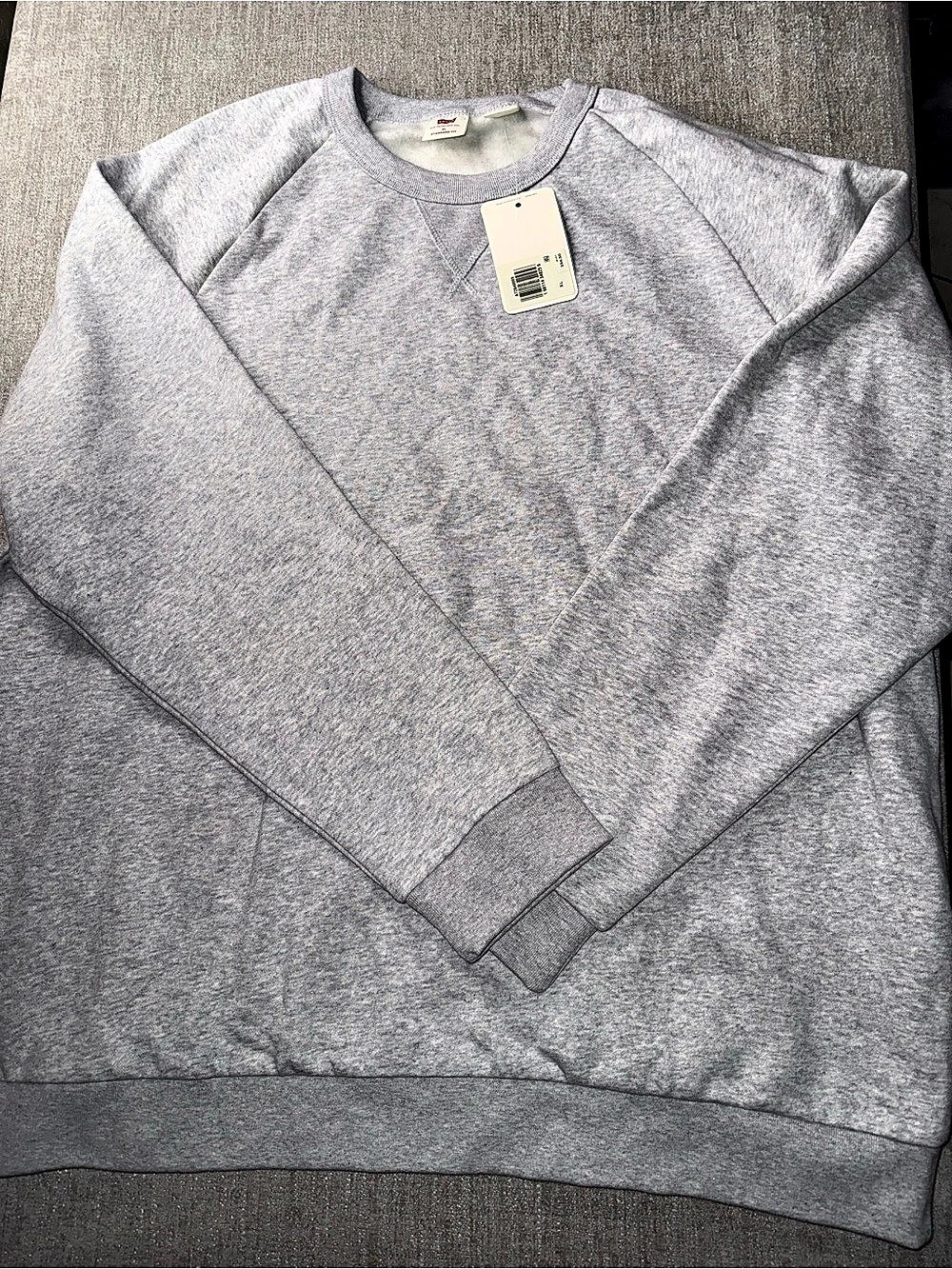 Levi's Standard Fit Crewneck Sweatshirt Gray Sweatshirt Size XL NWT